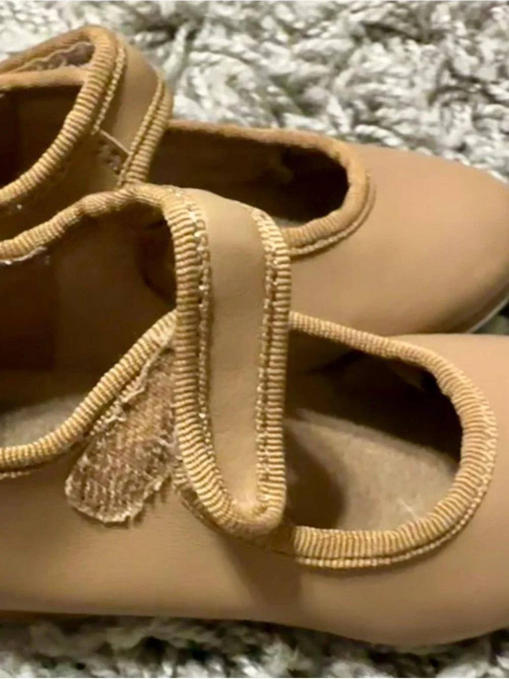 Kids Mary Jane Dress Shoes in Tan - Unbranded